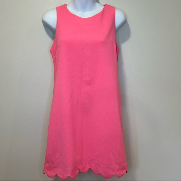Monteau Barbie Bubblegum Pink Dress Scalloped hem - Picture 1 of 9